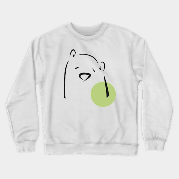 cute bear Crewneck Sweatshirt by benbybenjamin